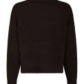 Neo Noir - Paulina Knit Blouse - Dark brown