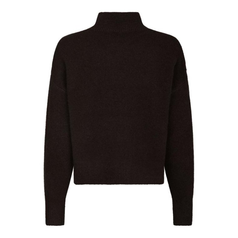 Neo Noir - Paulina Knit Blouse - Dark brown