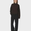 Neo Noir - Paulina Knit Blouse - Dark brown