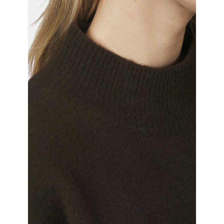 Neo Noir - Paulina Knit Blouse - Dark brown