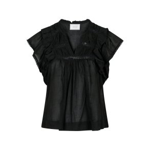 Neo Noir - JAYLA S VOILE TOP - Black