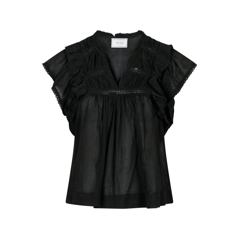 Neo Noir - JAYLA S VOILE TOP - Black