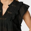 Neo Noir - JAYLA S VOILE TOP - Black
