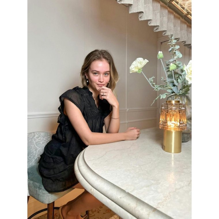 Neo Noir - JAYLA S VOILE TOP - Black