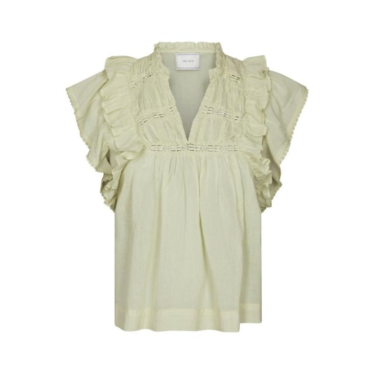 Neo Noir - Jayla S Voile Top - Pistachio