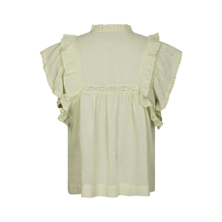 Neo Noir - Jayla S Voile Top - Pistachio