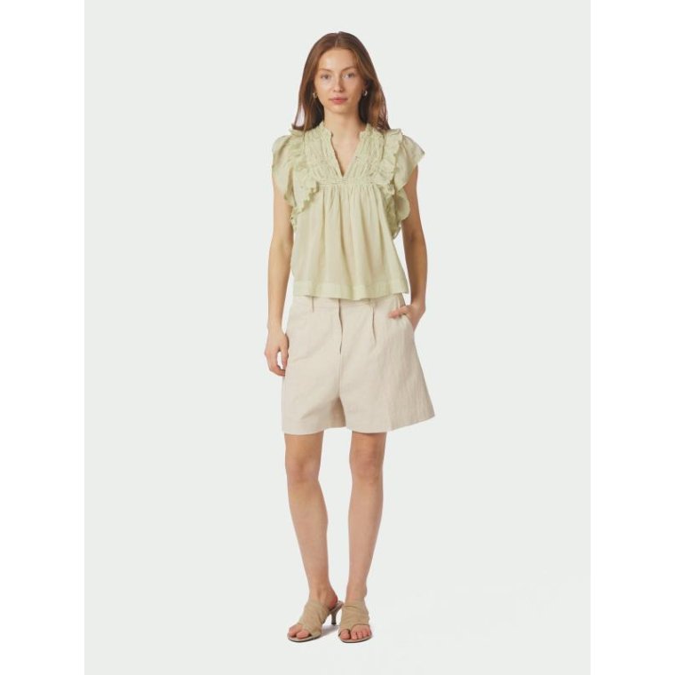 Neo Noir - Jayla S Voile Top - Pistachio