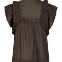 Neo Noir - JAYLA S VOILE TOP - Dark brown