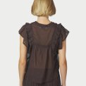 Neo Noir - JAYLA S VOILE TOP - Dark brown