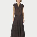 Neo Noir - JAYLA S VOILE TOP - Dark brown