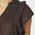 Neo Noir - JAYLA S VOILE TOP - Dark brown