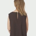 Neo Noir - Svetlana linen Top - Dark brown