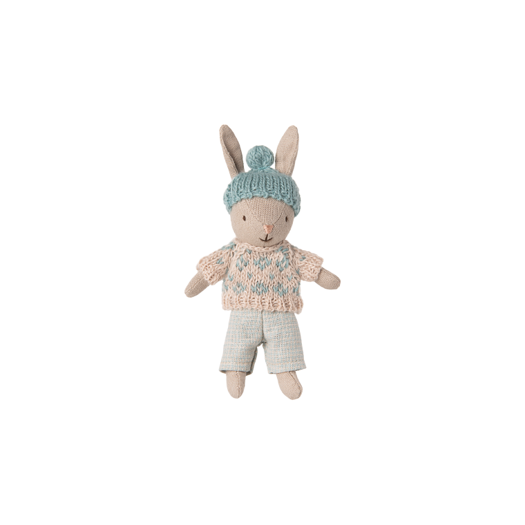 MAILEG - Vinter hare, Micro - Sand - Mint