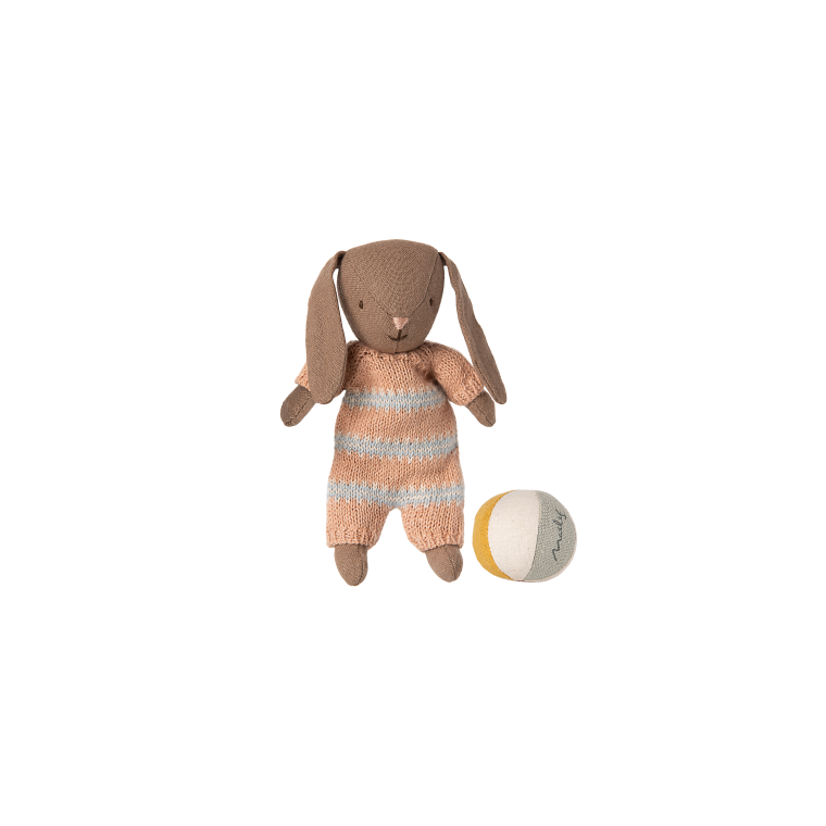 MAILEG - Kanin st, Micro - Brun - Stvet rosa			