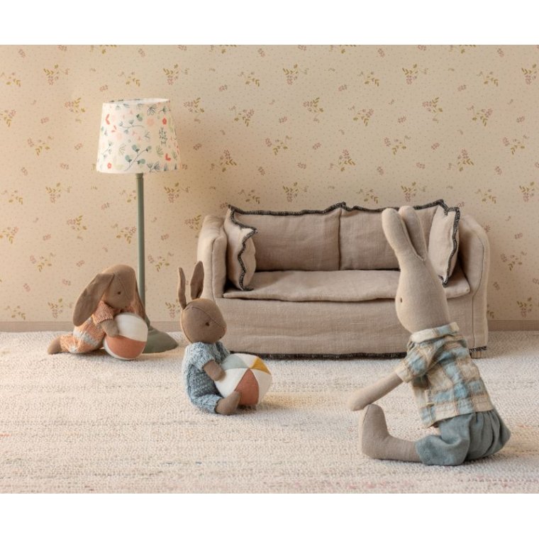 MAILEG - Kanin st, Micro - Brun - Stvet rosa			