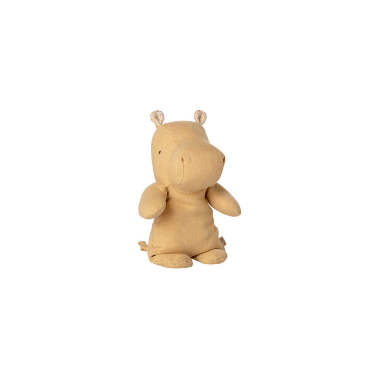 MAILEG - Safari friends, Flodhest, Lille - Creme gul