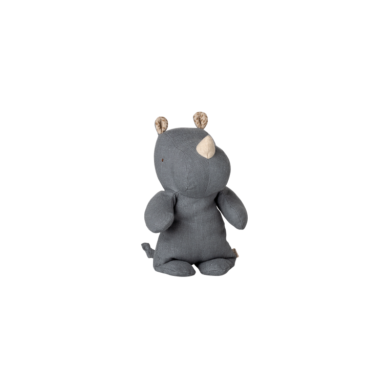 MAILEG - Safari friends, Nsehorn, Lille - Stvet bl