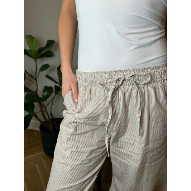 Neo Noir - Sonar Mini Stripe Pants - Sand