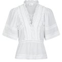 Neo Noir - Evienne S Voile Top - White