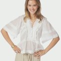 Neo Noir - Evienne S Voile Top - White