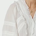 Neo Noir - Evienne S Voile Top - White
