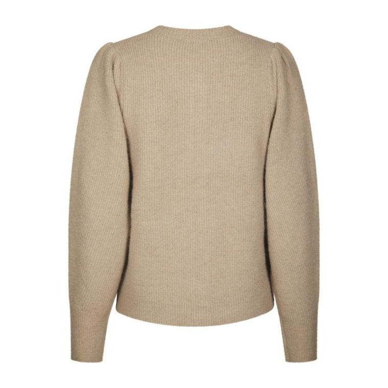 Neo Noir - Nuna Knit Cardigan - Warm Grey