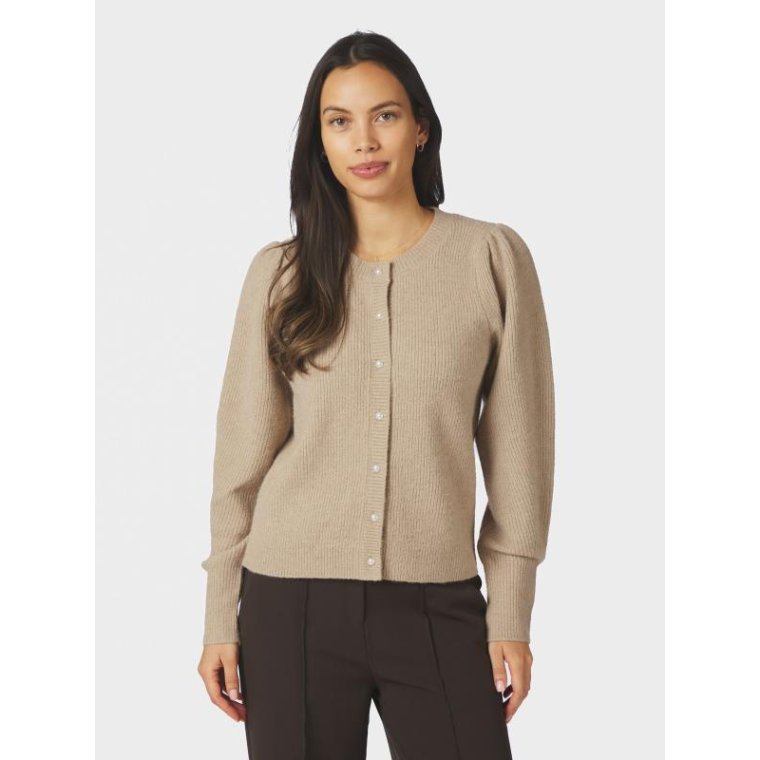Neo Noir - Nuna Knit Cardigan - Warm Grey