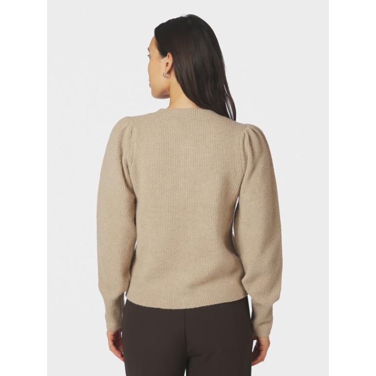 Neo Noir - Nuna Knit Cardigan - Warm Grey