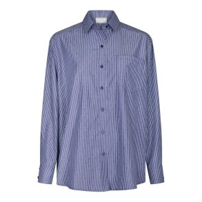 Neo Noir - Dalma B Stripe Stone Shirt - Midnight Blue