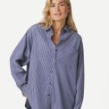 Neo Noir - Dalma B Stripe Stone Shirt - Midnight Blue
