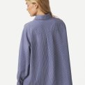 Neo Noir - Dalma B Stripe Stone Shirt - Midnight Blue