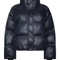 Neo Noir - Rhea Shiny Puffer Jacket - Navy