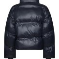 Neo Noir - Rhea Shiny Puffer Jacket - Navy