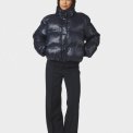 Neo Noir - Rhea Shiny Puffer Jacket - Navy