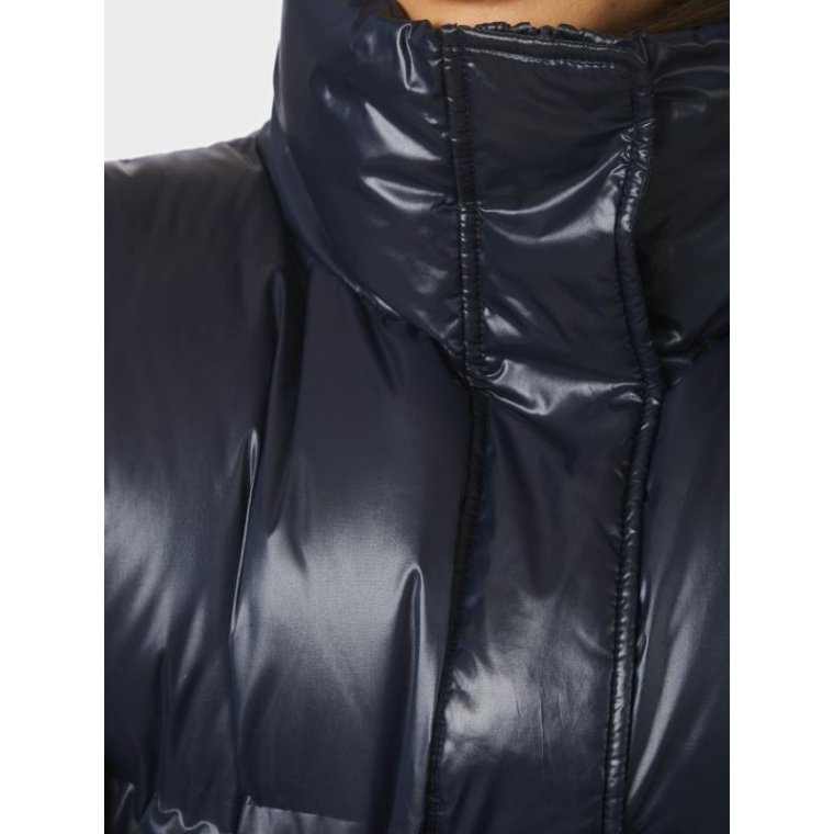 Neo Noir - Rhea Shiny Puffer Jacket - Navy
