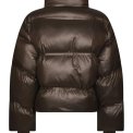 Neo Noir - Rhea Shiny Puffer Jacket - Chocolate Brown