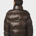 Neo Noir - Rhea Shiny Puffer Jacket - Chocolate Brown