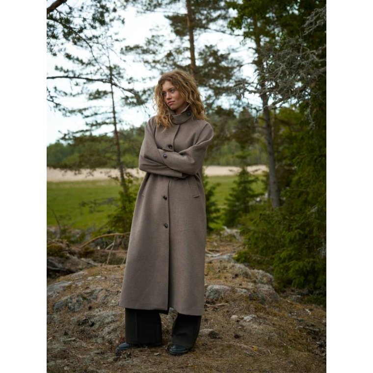 Neo Noir - Keaton Wool Coat - Taupe