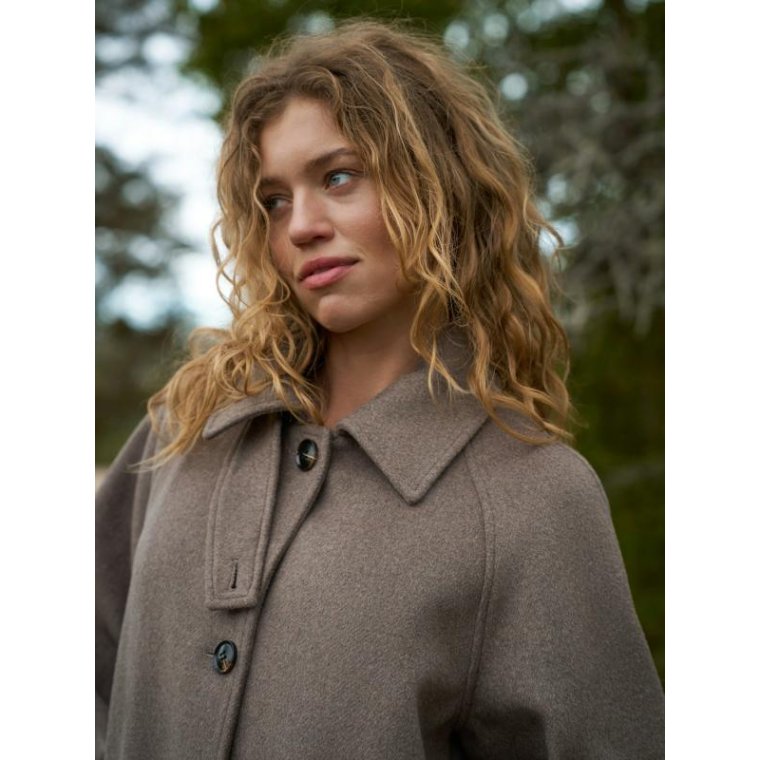 Neo Noir - Keaton Wool Coat - Taupe