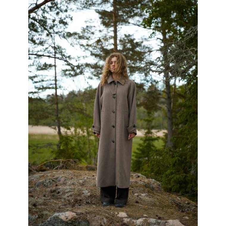 Neo Noir - Keaton Wool Coat - Taupe