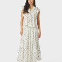 Neo Noir - Jayla Small Blossom Top - White Blue