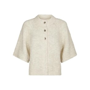 Neo Noir - Benuta Fluffy Knit Cardigan - Ivory