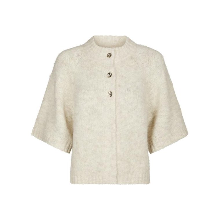 Neo Noir - Benuta Fluffy Knit Cardigan - Ivory