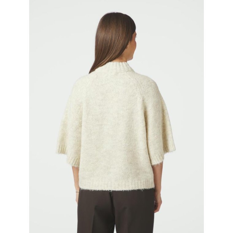 Neo Noir - Benuta Fluffy Knit Cardigan - Ivory