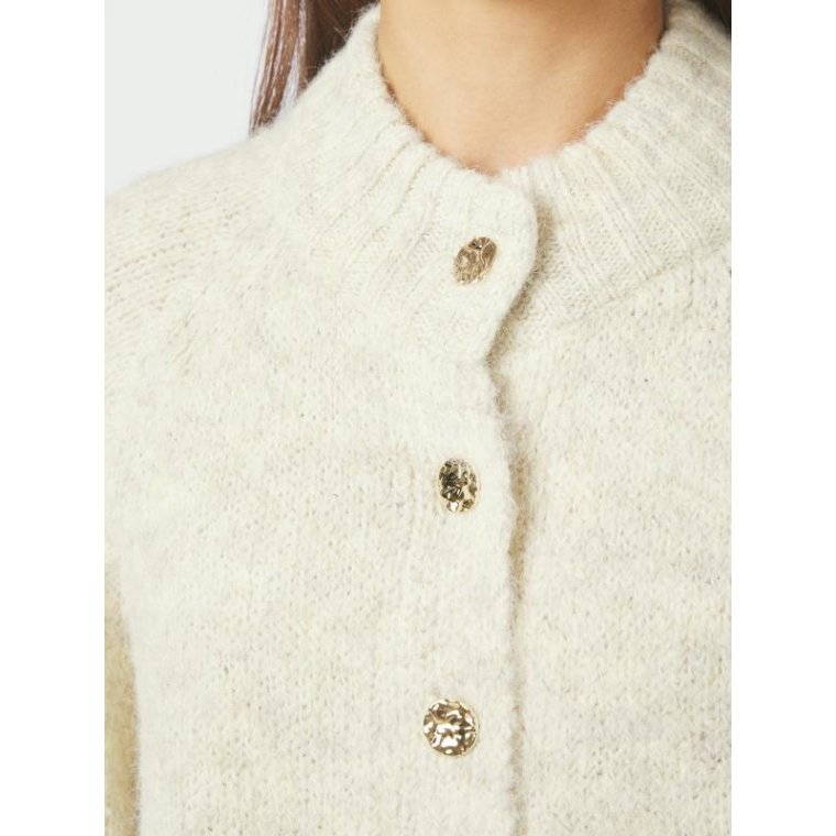Neo Noir - Benuta Fluffy Knit Cardigan - Ivory