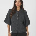 Neo Noir - Benuta Fluffy Knit Cardigan - Antracit melange