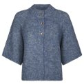 Neo Noir - Benuta Fluffy Knit Cardigan - Smoke Blue
