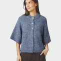 Neo Noir - Benuta Fluffy Knit Cardigan - Smoke Blue