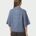 Neo Noir - Benuta Fluffy Knit Cardigan - Smoke Blue