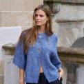 Neo Noir - Benuta Fluffy Knit Cardigan - Smoke Blue